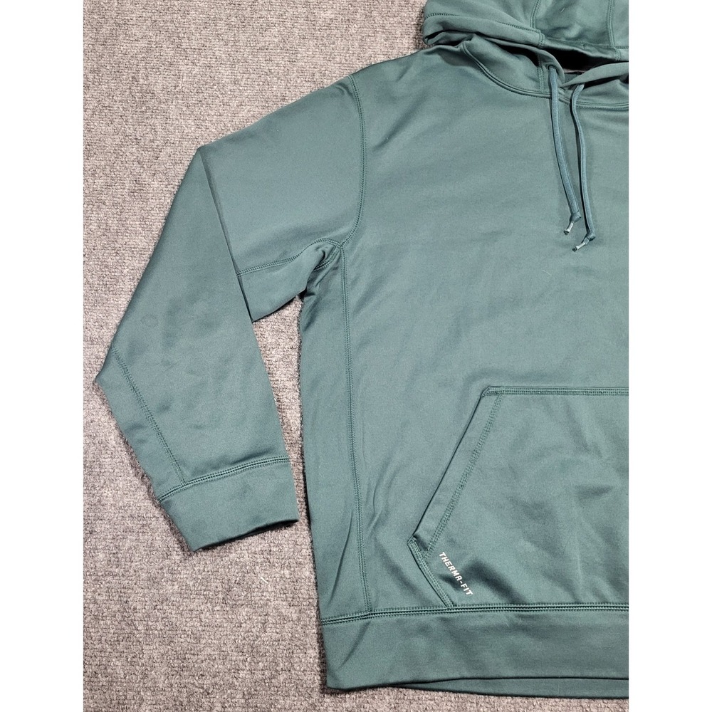 Nike Therma-FIT Men's Green Performance Pullover Hoodie Training Sweatshirt Sz L - Picture 3 of 14